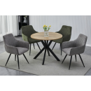 Стол обеденный SIGNAL TALIA II дуб/черный 90